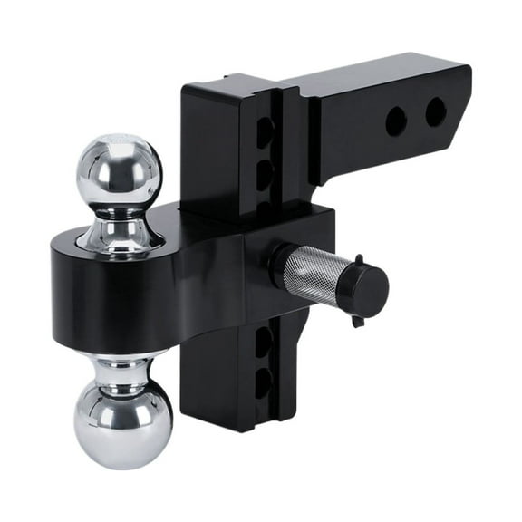 Adjustable Trailer Hitch 2" Receiver 6" Drop/Rise Drop Hitch 12500 LBS GTW Ball Mount 2" 2-5/16" Dual Towing Ball Double Locks ,Universal Fit
