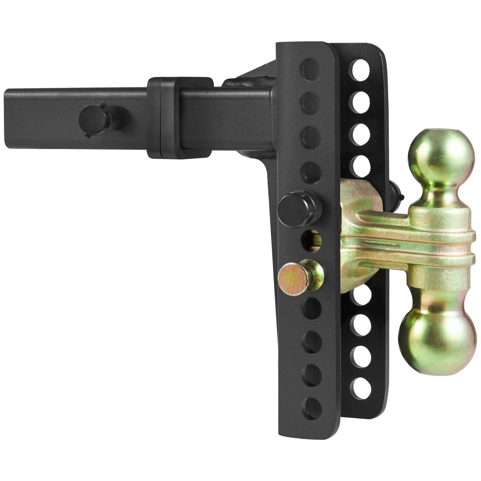 Tow Ball Riser Adjustable Trailer Hitch, 8-Inch Drop & 6.5-Inch Rise Hitch Ball Mount ...