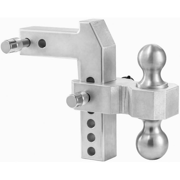 Adjustable Trailer Hitch Aluminum Trailer Hitch Ball(2", 2-5/16") Trailer Hitche 6 Inch Drop/Rise Trailer Hitch 2 inch Receiver