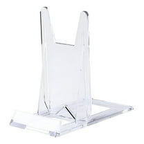 Adjustable Transparent Display Stand - Portable Desktop Easel for Photos and Cell Phones