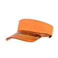 thumbnail image 1 of Adjustable Transparent PVC Topless Visor Hat for Women with UPF 50+, Summer Sunscreen Visor for Golf Tennis and Pickleball, Topless Baseball Visor for Running and Beach Activities,Orange, 1 of 8