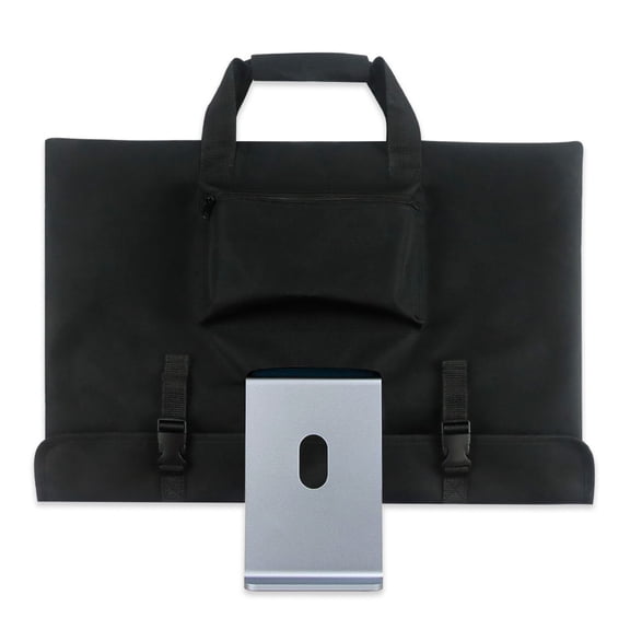 Adjustable Travel Carrying Case for 24'' Desktop Monitor(Universal), Protective Storage Bag for Monitor Dust Cover with Carry Handle for 24 inch Screen and Accessories