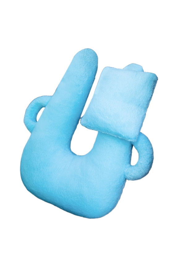 Adjustable Travel Pillow for Car Back Seat - Adult & Child Neck Support Pillow with Hand Rest, Long Distance Road Trip Sleeping Aid for Cars & Airplanes