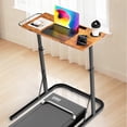 thumbnail image 1 of THAILE Treadmill Standing Desk for Walking Pads and Exercise Bikes, Height Adjustable Desk with Cup Holder, 1 of 8