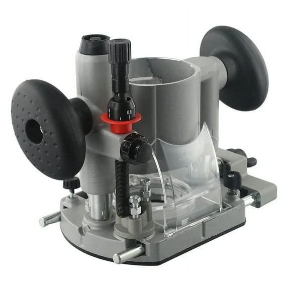 Adjustable Trimming Machine with Plunge Router Base,Double Handle,Heavy-Duty Milling Power Tool for Precision Woodworkin