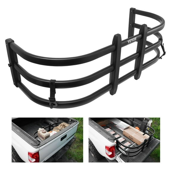 Adjustable Truck Bed Extender, 55.5"-68" Aluminum - Fits Ford F-150, Dodge Ram, Chevy Silverado & Other Full-Size Trucks
