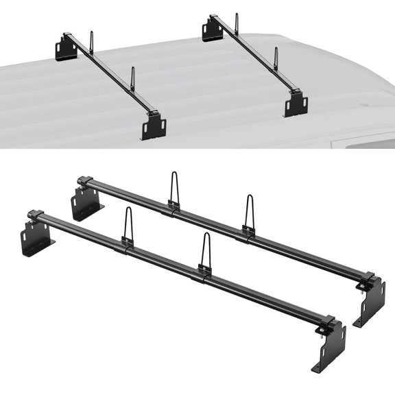 Adjustable Truck Roof Ladder Rack Compatible with Vans & Trailers
