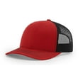 thumbnail image 1 of Adjustable Trucker Hat Mesh Snapback 2-Tone Baseball Cap Visor Unisex (Red/Black), 1 of 1