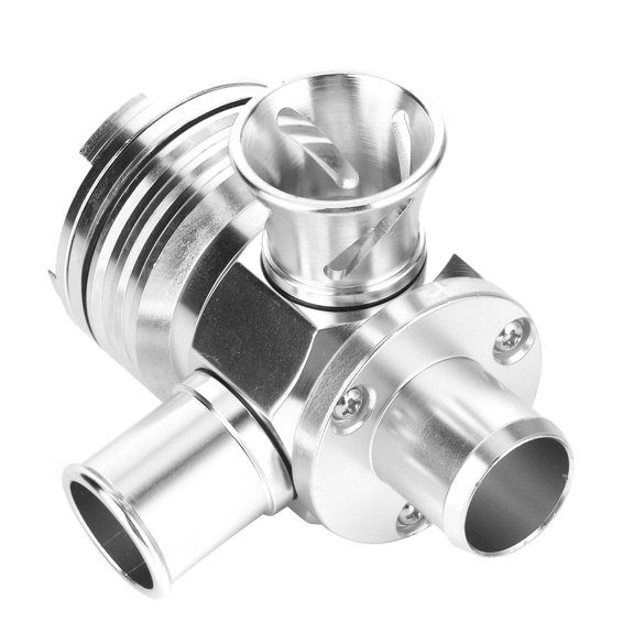 Adjustable Turbo Blow Off Splitter Valve, Aluminum Dual Port Re-Circulating & Atmospheric Dump Valve Fit for 1.8T 2.7L Engines (1 Inch / 25mm)