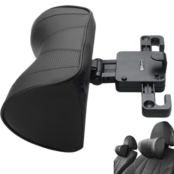 Adjustable U-Shaped Car Headrest Pillow, 180° Head Neck Pillow for Driving Support Seat Ergonomic Design Leather Comfortable Short Trips Supporting Long Ride Travel Sleeping Essentials