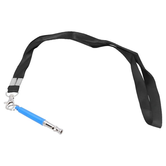 AXTQH Adjustable Ultrasonic Dog Training Whistle with Lanyard for Barking Control - Blue