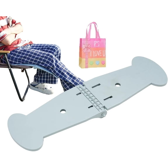 Adjustable Under Desk Foot Rest with Memory Foam - Portable Folding Leg Support for Office Chair, Home Computer, Travel, Bed & Airplane(XX)