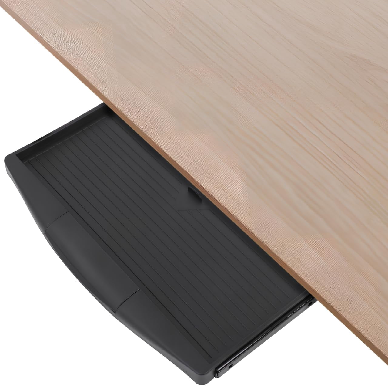 Adjustable Under Desk Keyboard Tray with Slide-Out Drawer, 20.67x9.06 Inches, Saves Space & Reduces Wrist Pain for Home Office and Gaming