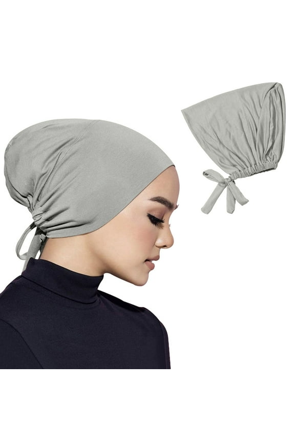 Adjustable Undercap Hijab Scarf Hat Elastic Band Base Cap For Barrettes Hair Accessories Comfortable Stretchable Liner