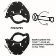 thumbnail image 1 of Adjustable Universal Motorcycle Cruise Control Throttle Locks, Motorcycle Cruise Control Throttle Assist, Throttle Lock for Most Motorcycles, Black(Bottom), 1 of 7