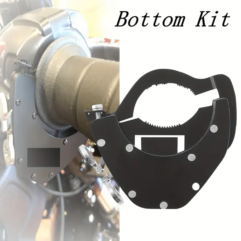 Adjustable Universal Motorcycle Cruise Control Throttle Locks, Motorcycle Cruise Control Throttle Assist, Throttle Lock for Most Motorcycles, Black(Bottom)