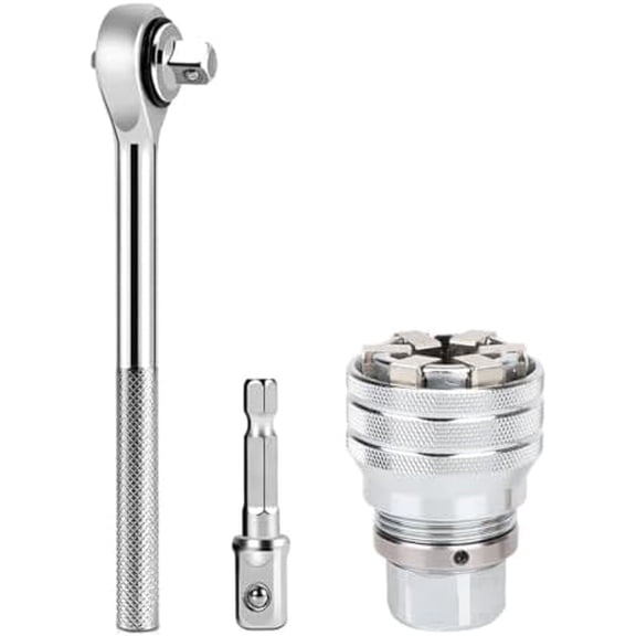Adjustable Universal Socket Wrench, Professional 3/8" Inch to 3/4" Inch 10mm-19mm Universal Sockets Tools with 3/8" Drive Ratchet Torque Wrench$$Tools & Hardware Other