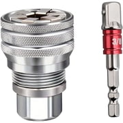 Adjustable Universal Socket Wrench Set Converter Standard 10-19mm, 3/8 Inch Hex Wrench Adapter Kit for Drilling and Fastening, Multifunctional Manual Sockets Tools for for Men Birthday Gifts