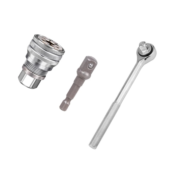 Adjustable Universally Socket Wrench, Manual Socket Wrench for 3/8" Drive Ratchets Torques Wrench Power Drill