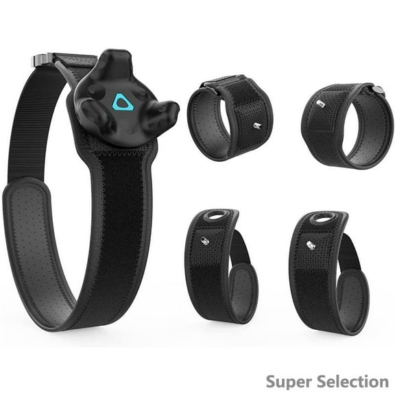 Adjustable VR Tracking Belt And Palm Straps Kit - Universal Waist & Hand Tracker Holder For Full Body VR, Motion Capture, Fitness Games, VR Accessories,Black,M,A