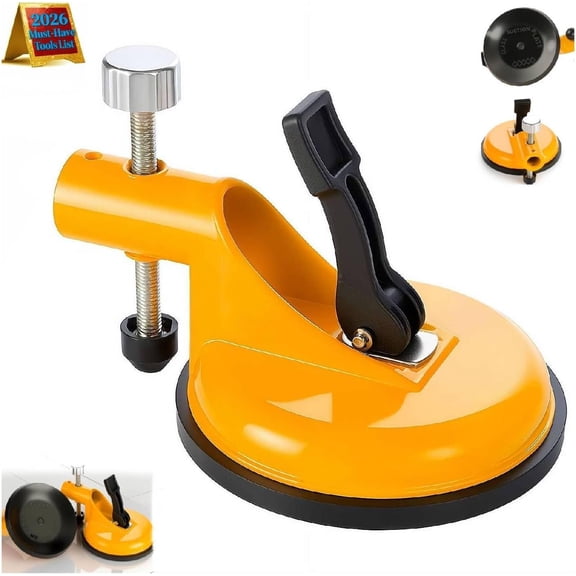 Adjustable Vacuum Suction Countertop Leveling Tool – Professional Seam Alignment Clamp with Heavy-Duty Rubber Cups for Granite, Marble, Quartz Installation & Floor Gap Fixing (1/2 Pack)
