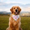 thumbnail image 1 of Adjustable Valentine's Day Pet Bandana Dog Scarf Style L, Cute Heart Pattern Dog Neck Scarf, Adorable Pet Bandana for Dogs Puppies Festive Holiday Party, Walking Grooming Photo Shooting, 1 of 3