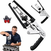 Adjustable Valve Spring Compressor Pliers, Carbon Steel Press Type Hand Valve Pliers for Oil Seal Disassembly and Installation Overhead Valve Spring Remover Tool