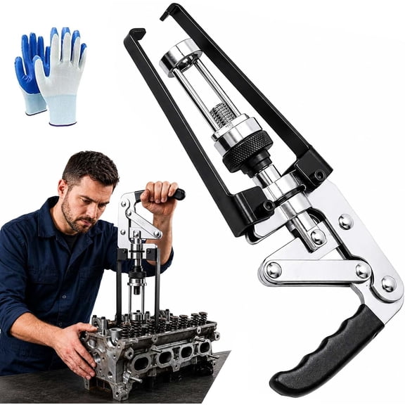 Adjustable Valve Spring Compressor Pliers, Heavy Duty Carbon Steel Tool for Valve Spring, Oil Seal Disassembly & Installation