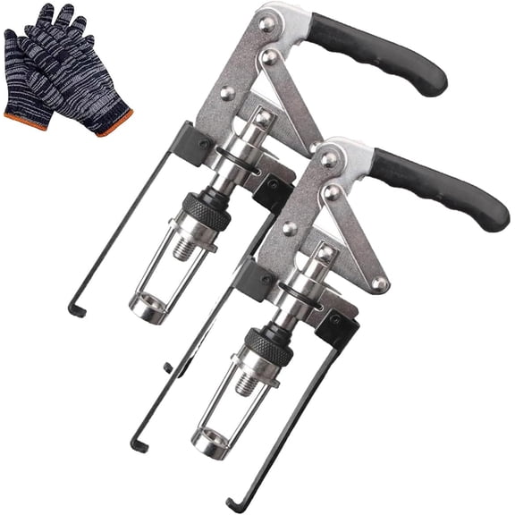 Adjustable Valve Spring Compressor Pliers, Overhead Valve Spring Remover Tool for Engine Seal Keeper Replacement, Oil Seal Disassembly & Installation (2PCS)