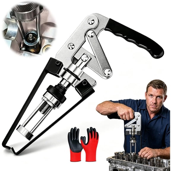 Adjustable Valve Spring Compressor Pliers, Valve Stem Seal Removal & Installation Tool forEngines, Overhead Valve Spring Compressor Pliers for Engine Repairs, No Cylinder Head Removal (1)