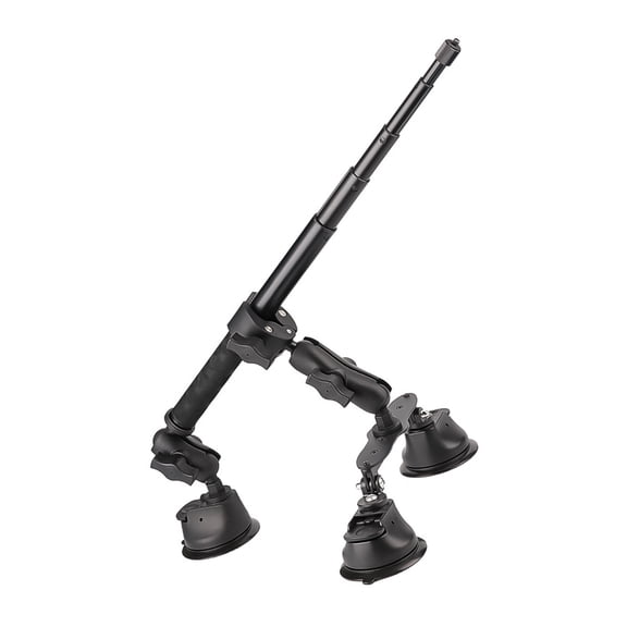 Adjustable Vehicle Camera Holder 3 Suction Cups 1.2m Extension Third Person Perspective