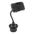 thumbnail image 1 of Adjustable Vehicle Cup Holder Cell Phone Mount - Black, 1 of 2
