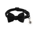 thumbnail image 1 of Adjustable Velvet Cat Collar - Soft Suede Bow, Buckle Design - Skin-Friendly, Easy Clean, for Small Dogs/Cats, Daily/Party, 1 of 8