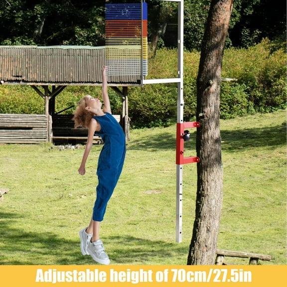 Adjustable Vertical Jump Tester 3.9-11.5ft, Wall-Mounted Durability for College Recruiting Combines and Performance Tracking Labs