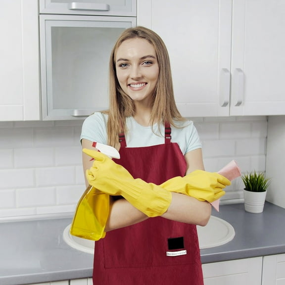 Adjustable Vests Apron, Waterproof Oil Proof Kitchen Household Cooking Catering Work Clothes Waistcoat Unisex BBQ Apron, Cotton Fabric, Spacious Pockets, Easy Cleanup, Professional Chef TOPLIU