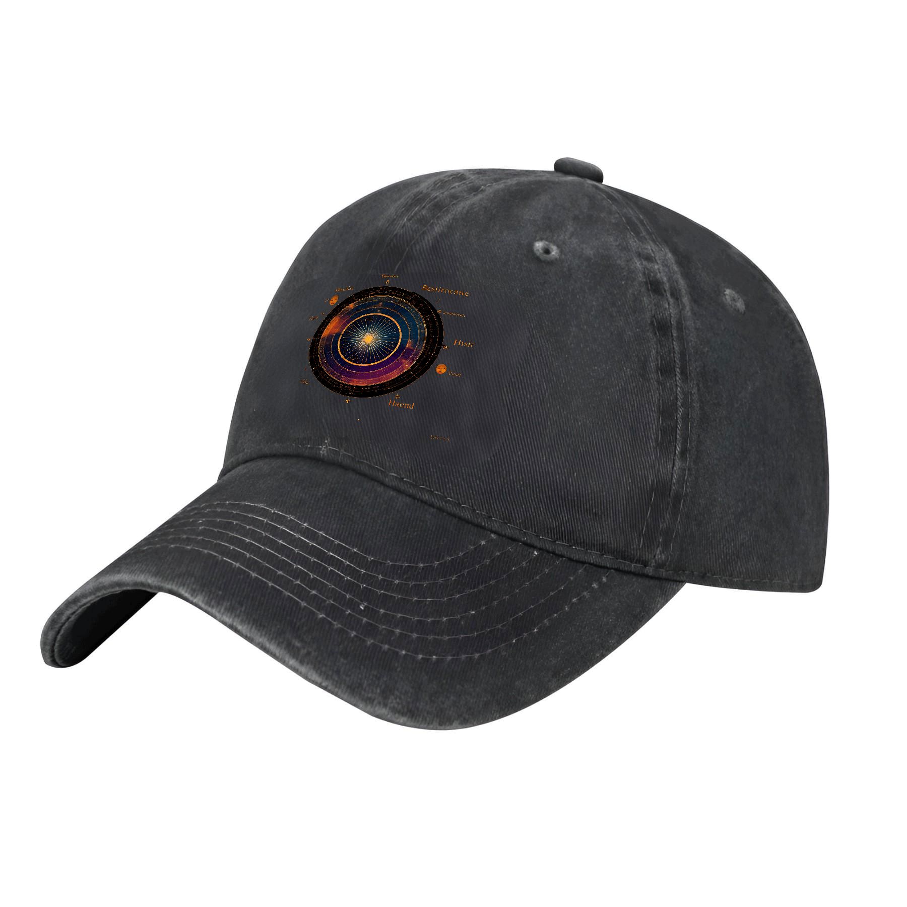 Adjustable Vintage Cotton Washed Distressed Baseball Cap with Unique ...