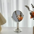 thumbnail image 1 of Adjustable Vintage Table Three Timesmagnification Double-sided Mirror 360Rotation Folding Portable Desk Mirror With Stand Shower Shaving Cosmetic Mirror, ABS Plastic,11.42x4.53x5.51in, 1 of 6