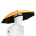 thumbnail image 1 of Adjustable Vinyl Umbrella Hat for Sun and Rain Protection 27 Inch Hands-Free Outdoor Activities, 1 of 7