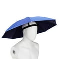 thumbnail image 1 of Adjustable Vinyl Umbrella Hat for Sun and Rain Protection 27 Inch Hands-Free Outdoor Activities, 1 of 7