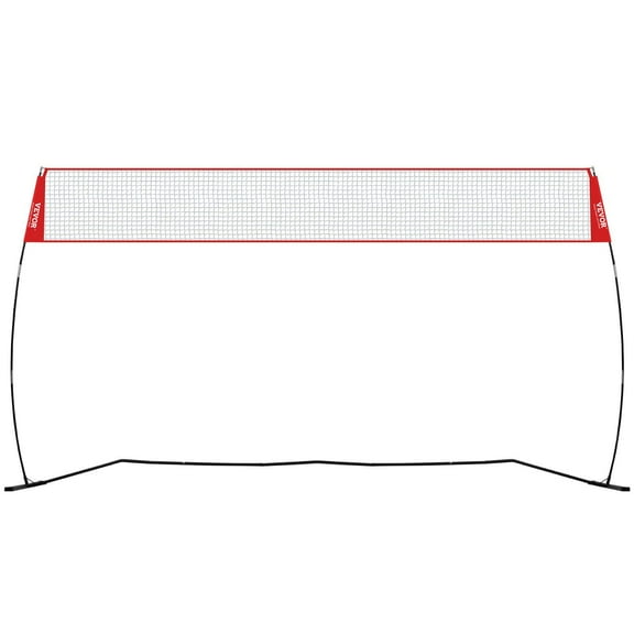 Adjustable Volleyball Training Net - Portable Practice Net for Indoor/Outdoor Use, Height-Adjustable Hitting & Serving Trainer with Carry Bag - Great for Drills