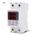 thumbnail image 1 of Adjustable Over and Under Voltage Protector,SVP-916 40A 63A 80A Over Under Voltage Protection Limit Current Dual Display Surge Protector Automatic Adjustable Voltage Relay, 1 of 11