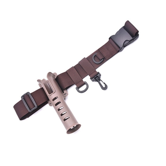 Adjustable Wading Belt Outdoor Fishing Tackle Rod Holsters with Poles Inserter Waist Belt Rod Holder Nylon Wader