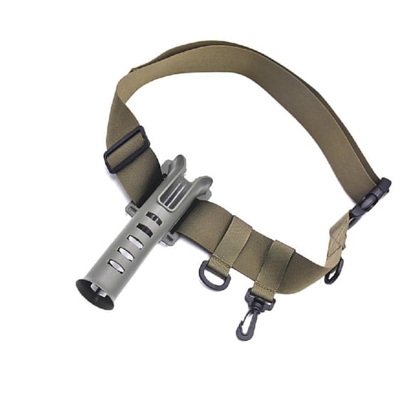 Adjustable Wading Belt with Rod Holsters & Poles Inserter for Nylon Wader Waist Tackle Outdoor Fishing