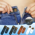 thumbnail image 1 of Adjustable Waist Extender for Jeans, 2-pack Faux Leather Button Extenders with Long & Short Buckles, Non-slip Grip for Comfortable Fit, Perfect for Men and Women with Fluctuating Sizes, 1 of 4