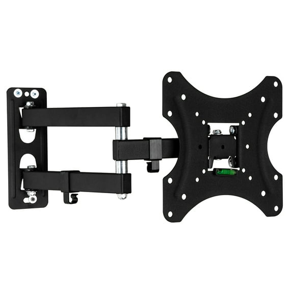 Adjustable Wall Mount Bracket, Rotatable TV Stand with Spirit Fit for 26''-55" TVs Black
