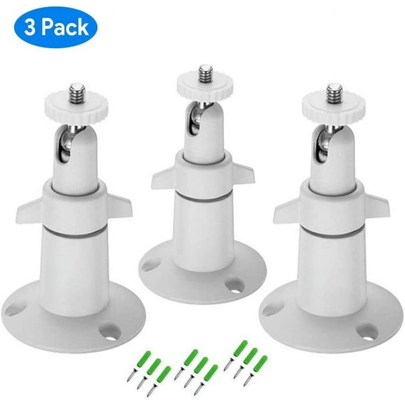 Adjustable Wall Mount Compatible with Arlo Ultra, Pro, Pro 2, Pro 3 & Other Compatible Models (3-Pack, White)