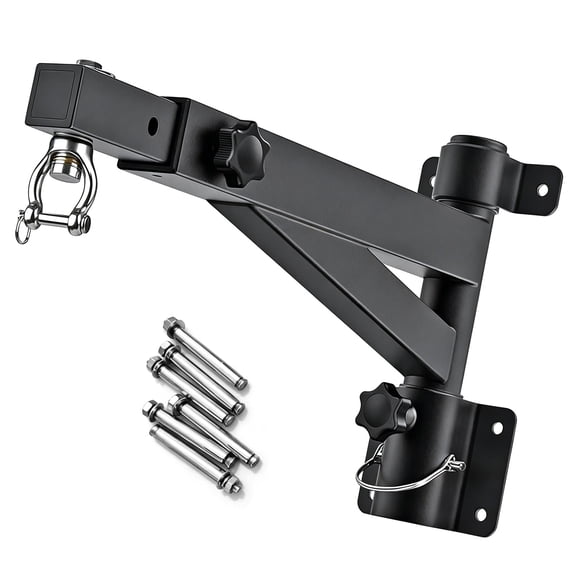 Adjustable Wall Mount Punching Bag Holder Heavy Duty Metal Structure Boxing Sandbag Rack Space Saving Training Equipment