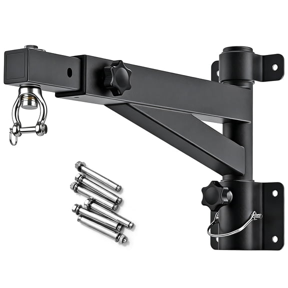 Adjustable Wall Mount Punching Bag Holder Heavy Duty Metal Structure Boxing Sandbag Rack Space Saving Training Equipment