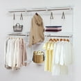 thumbnail image 1 of Adjustable Wall Mounted Closet Rack System with Shelf, 1 of 10