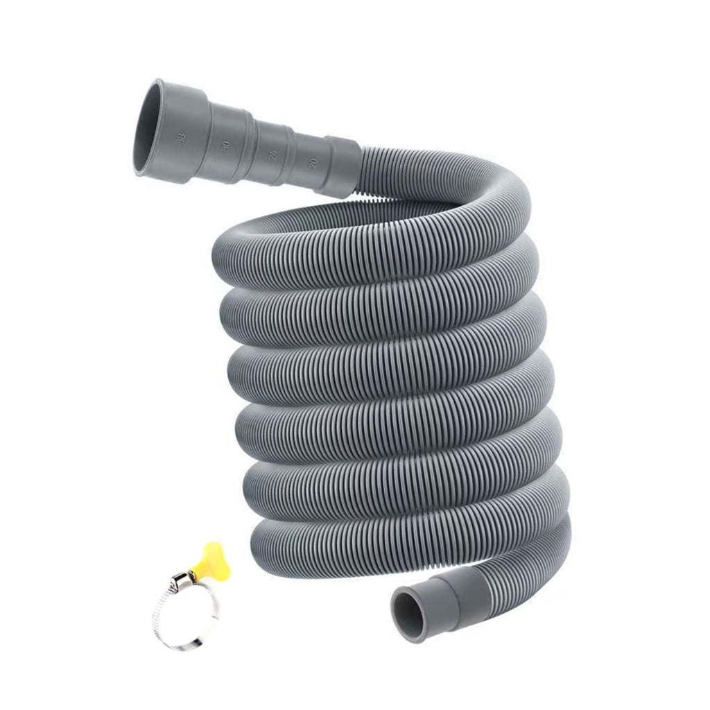 Adjustable Washing Machine Drainage Pipe Thickened Rubber Steel Hose Extension